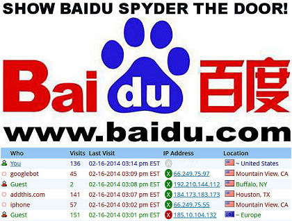 Show Baidu Spider The Door