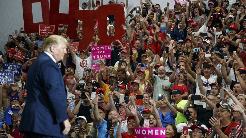 Trump KAG Rally in Lewis Center, Ohio 08/04/18