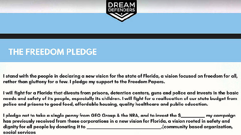 Dream Defenders Freedom Pledge