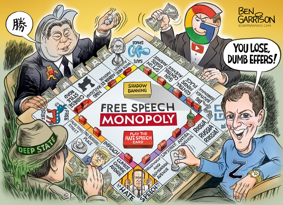 Democrats Big Tech Stole Election - image credit Ben Garrison cartoons.