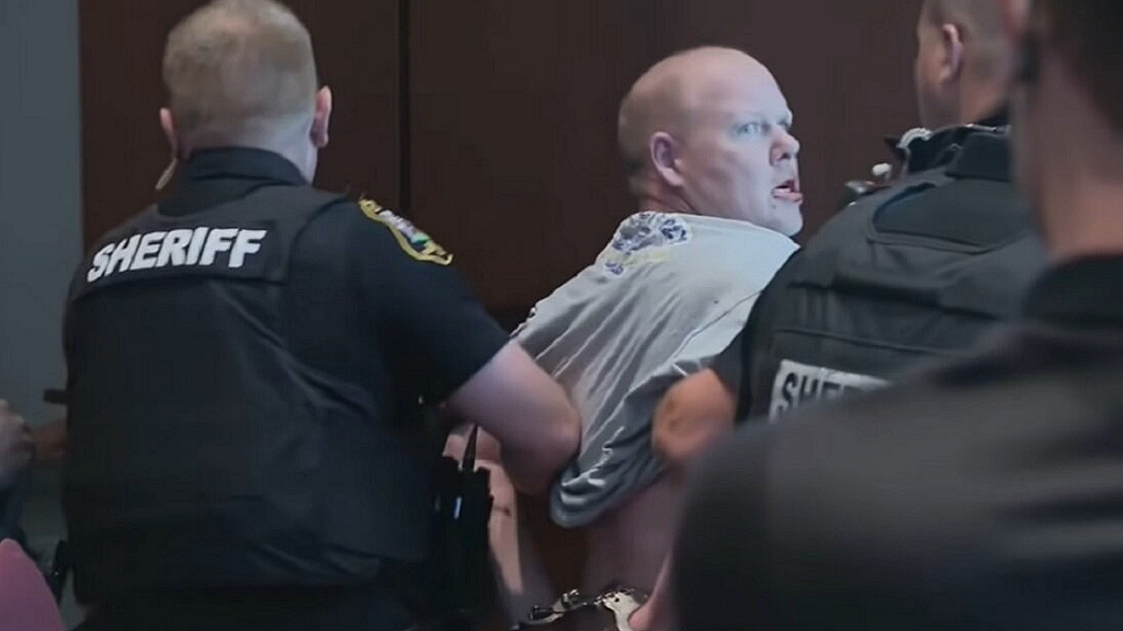 Scott Smith arrested at Loudoun County School Board, protesting his daughters school rape being swept under the rug.